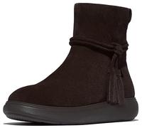 FitFlop Iq-Comff Tassel Suede Short Boots - Brown, Brown, Size 7, Women Brown