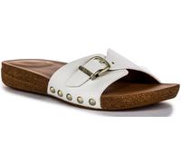 FitFlop Iqushion Adjustable Buckle Metallic Silver Womens Sandals UK 3-8