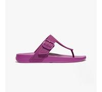 Fitflop Womens iQUSHION Adjustable Buckle Toe Post Ladies Summer - Purple TPU - Size UK 4