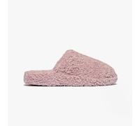FitFlop IQUSHION D-LUXE PADDED TEDDY Womens Slip-On Slippers-Dusky Pink