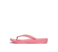 Women's FitFlop IQUSHION ERGONOMIC Womens Flip Flops Geranium Pink - Size: 3