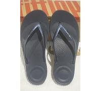FitFlop IQushion Ergonomic Flip Flops Sandals - Midnight Navy - UK 3 - RRP £32