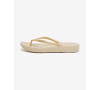 Fitflop Women's iQushion Toe Thong Sandals – Ergonomic – Gold (UK 4)