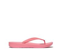 Fitflop Iqushion Ergonomic Womens Flip Flops Geranium Pink Rubber - Size UK 7