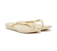 Fitflop Women's iQushion Toe Thong Sandals – Ergonomic – Gold (UK 4)