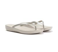 Fitflop Flip Flops Iqushion Ergonomic High-Rebound Air-Foam Silver EU 39 Woman