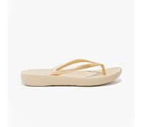 FitFlop Women's iQushion Ergonomic Flip Flops - Lightweight & Comfortable with Natural Arch Support - Gold - 7 UK