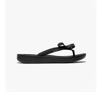 Fitflop Women's iQUSHION Glitz-Bow FLIP-Flops, Black, 3 UK