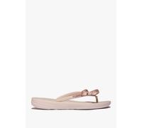 FITFLOP Iqushion Glitz Bow Nude Rose Flip Flops Size: 8, Colour: Pink