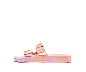 Fitflop IQUSHION IRIDESCENT TWO-BAR BUCKLE SLIDES