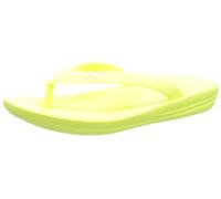 Fitflop Girls Girl's Fit Flop iQushion Ergonomic Flip Flops in Yellow Rubber - Size UK 12 Kids