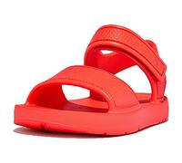 Fitflop Girls Girl's Fit Flop iQushion Ergonomic Back Strap Sandals in Orange Rubber - Size UK 11 Kids