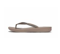 FitFlop IqusHion Ombre Sparkle Women's Taupe/Pewter Flip Flops - UK 7 / EU 41 / US 9