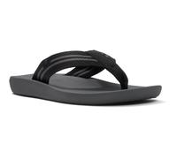 Fitflop Iqushion Polyester Men's Black/Charcoal Flip Flops UK 10