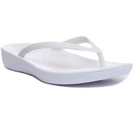 Fitflop Women's Flip-Flops iqushion – Ergonomic, Urban White – UK 3 (36 EU)