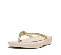 FITFLOP Iqushion Sparkle Stone Beige Flip Flops Colour: Bem, Size: 40