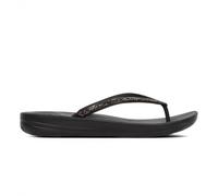 FitFlop Women's Sparkle Classic iQushion Flip Flops - Lightweight & Comfortable with Natural Arch Support - Black - 3 UK