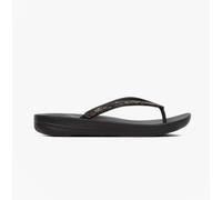 FitFlop Women's Sparkle Classic iQushion Flip Flops - Lightweight & Comfortable with Natural Arch Support - Black - 3 UK