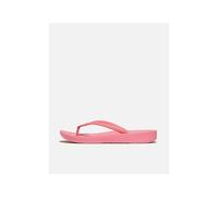 Fitflop Iqushion Womens Ergonomic Flip-Flops - Pink Rubber - Size UK 6