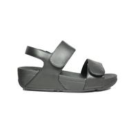 Fitflop Women's LULU Adjustable Leather Back-Strap Sandals Flat, Black, 5 UK