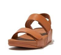 Women's adjustable leather back strap sandals FitFlop Lulu Beige 37