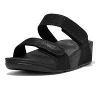 FitFlop Mules / Casual Shoes LULU ADJUSTABLE SHIMMERLUX SLIDES in Black 4