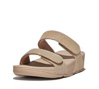 FitFlop Lulu Adjustable Shimmerlux Slides Womens - Latte Beige - 41 EU