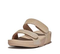 FitFlop Lulu Adjustable Shimmerlux Slides Womens - Latte Beige - 41 EU