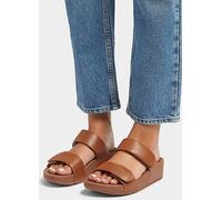 Wedge mules for women FitFlop Lulu Adjustable Beige 37