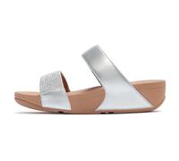 Fitflop Lulu Crystal Embellished Sandals Silver EU 41 Woman