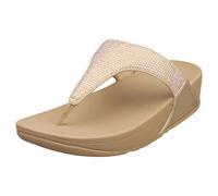 FitFlop LULU CRYSTAL Womens Toe Post Latte Beige - UK 7