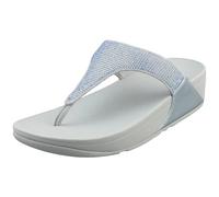 FitFlop Flip flops / Sandals (Shoes) LULU CRYSTAL EMBELLISHED TOE-POST in Blue 6.5