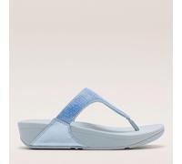 Fitflop Lulu Crystal Embellished Toe-Post Sandals LATTE BEIGE SIZE 8