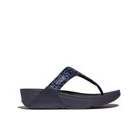 Fitflop Lulu Crystal-mix Womens Toe Post Sandals Midnight Navy - Blue - Size UK 5