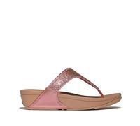 Fitflop Lulu Crytal-Mix Metallic Toe-Post Sandals METALLIC RUST ROSE SIZE 3