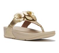 Fitflop Lulu Flower Toe Post Sandals Beige,Golden EU 37 Woman