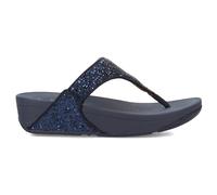 FitFlop Lulu Glitter Toe Post Synthetic Women's Comfort Sandals - Midnight Navy - Size:UK 7