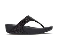 Fitflop Lulu Glitter Womens Toe-Thongs - Black - Size UK 7
