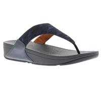 FitFlop Womens Lulu Glitz Toe Post Sandals Midnight Navy 7