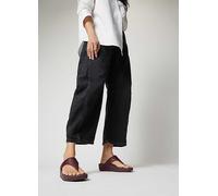 FitFlop Lulu Leather Mauve Wine Toepost Sandals Natural