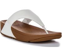 Fitflop Lulu Leather Padded Toe Post Womens Sandals Dark Red UK 3 - 8