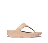 Women's FitFlop LULU LEATHER Womens Toe Post Sandals Sandy Beige - Cream - Size: 7