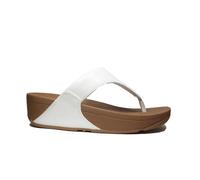 Fitflop Lulu Leather White Leather Women's Toe Post Sandals