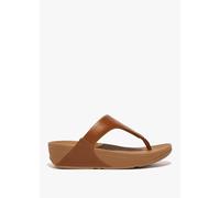 FITFLOP Lulu Light Tan Leather Toe Post Sandals Size: 5, Colour: Tan L