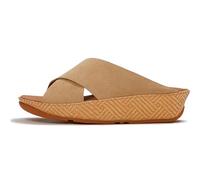 Fitflop Lulu Lux Graphic-Weave Suede Women's Cappuccino Sandals - UK 8