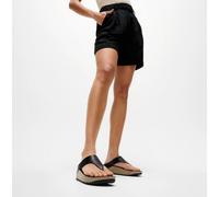 FitFlop Lulu LUX Graphic Womens Suede Leather Pull-On Black Toe-Post Sandals
