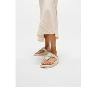 Fitflop Lulu Marbled Stone Toe Post Sandals White EU 41 Woman
