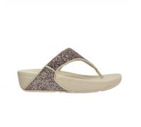 Fitflop Lulu Multi-Tonal Glitter Toe-Post Nude Rose Mix Women's Sandals