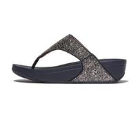 Fitflop Women's LULU Multi-Tonal Glitter Toe-Post Sandals, Midnight Navy Mix, 5 UK