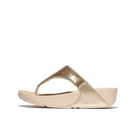 Fitflop Women's LULU Sequin Toe-Post Sandals, Platino, 9 UK
